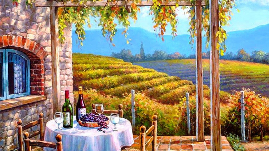 виноградник, виноделие, сахаристость винограда, Италия