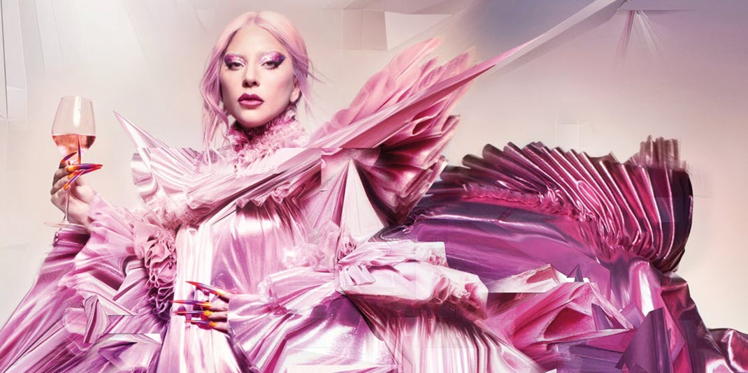  леди Гага, шампанское, реклама, Dom Pérignon